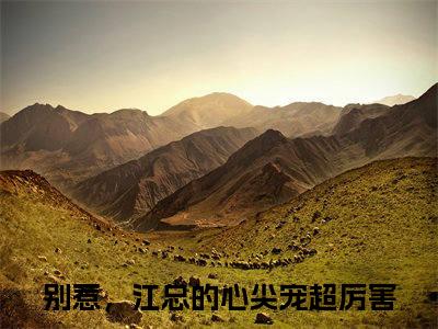 黎初初江砚尘（别惹，江总的心尖宠超厉害）全本完整版免费阅读_（黎初初江砚尘）别惹，江总的心尖宠超厉害全文章节目录_笔趣阁